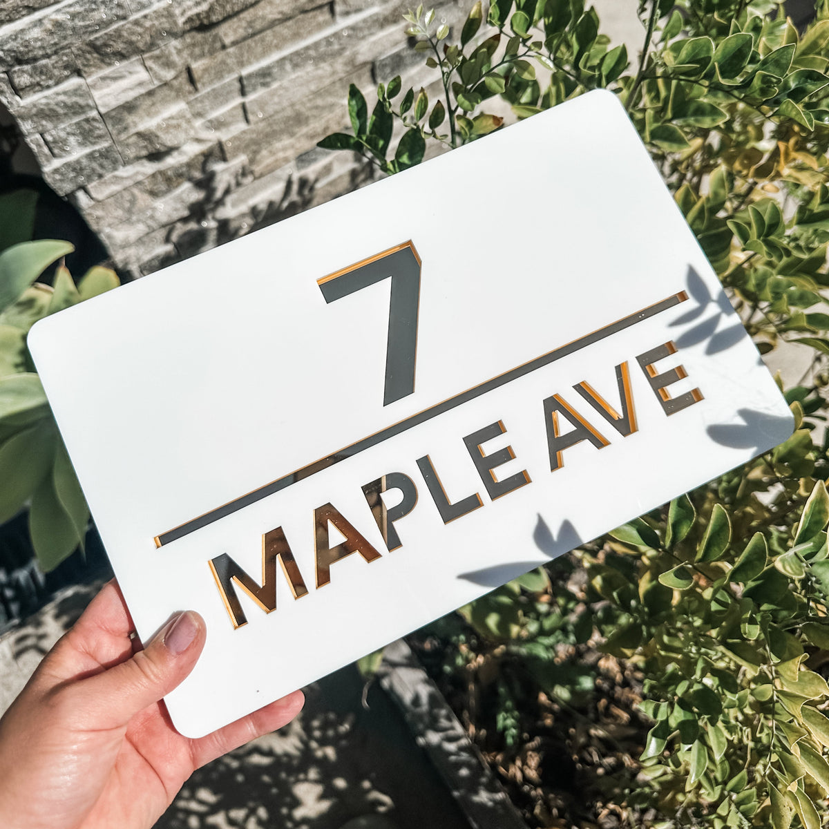 Modern House Sign