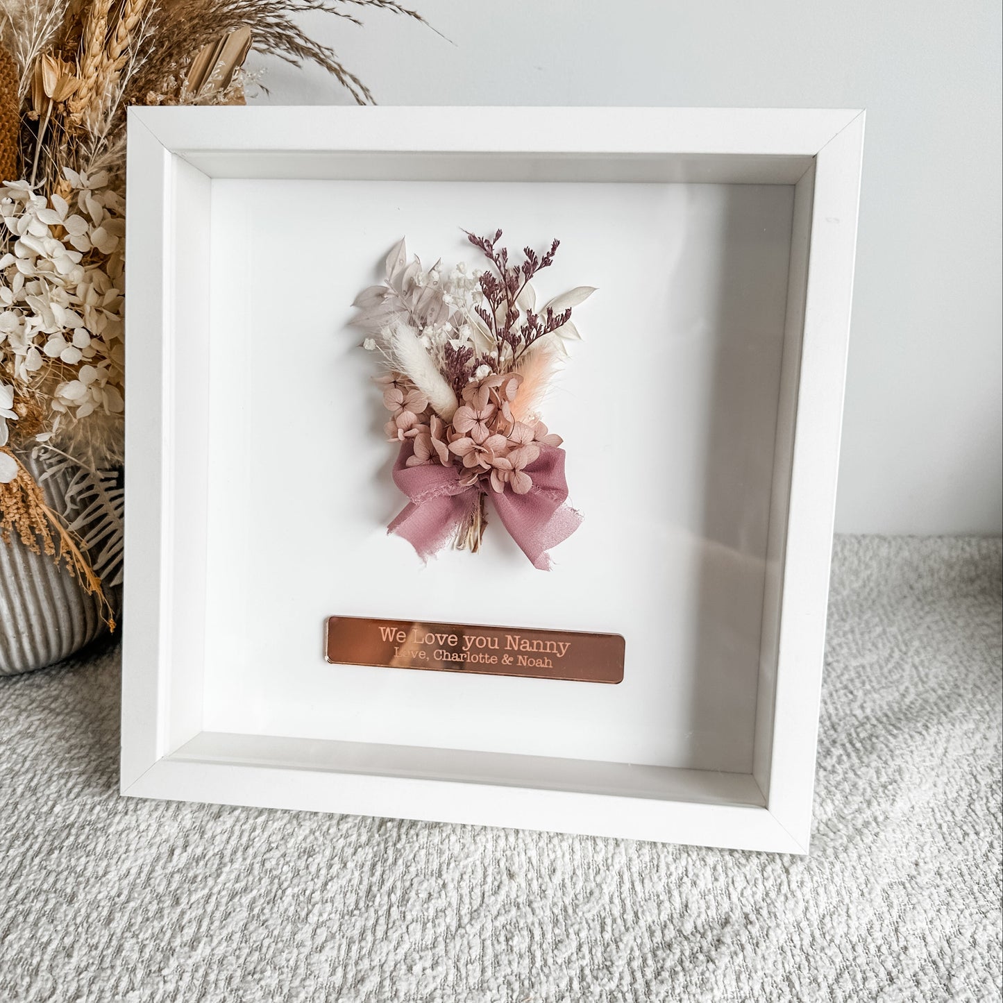 Dried Floral 3D Frame