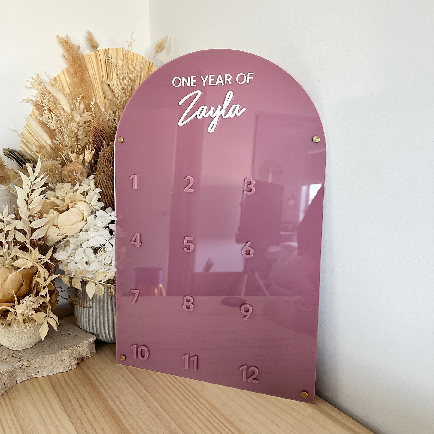 First Birthday One Year Board