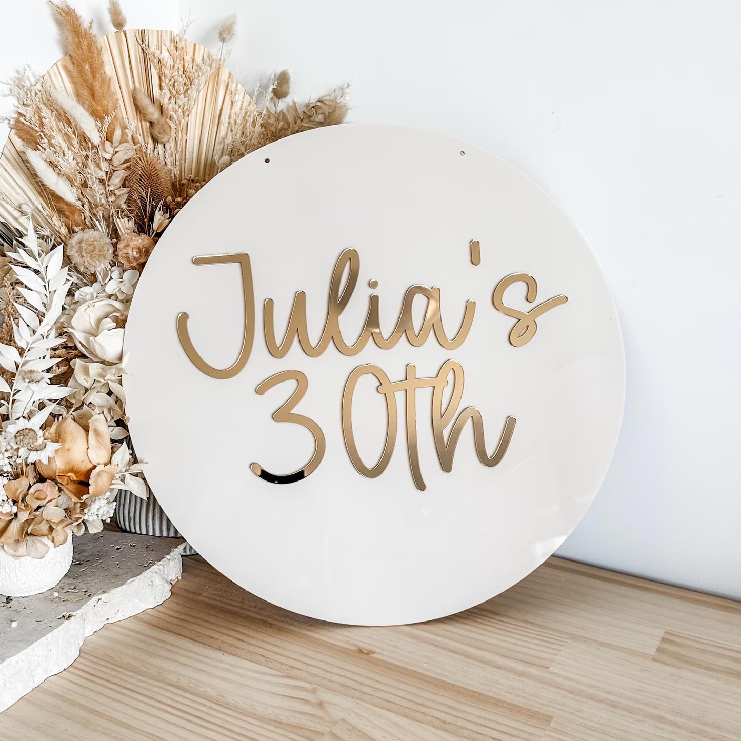 Birthday Round Acrylic Sign