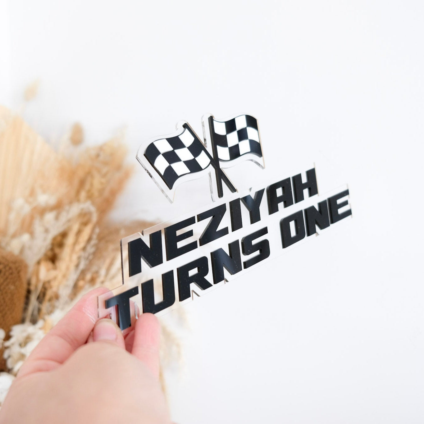 Race Car Theme Cake Topper or Fropper