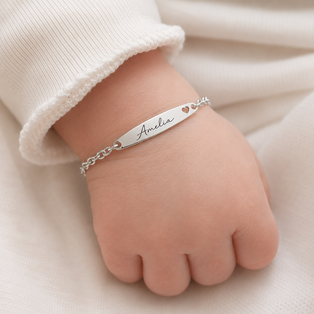 Baby Heart Birth Bracelet