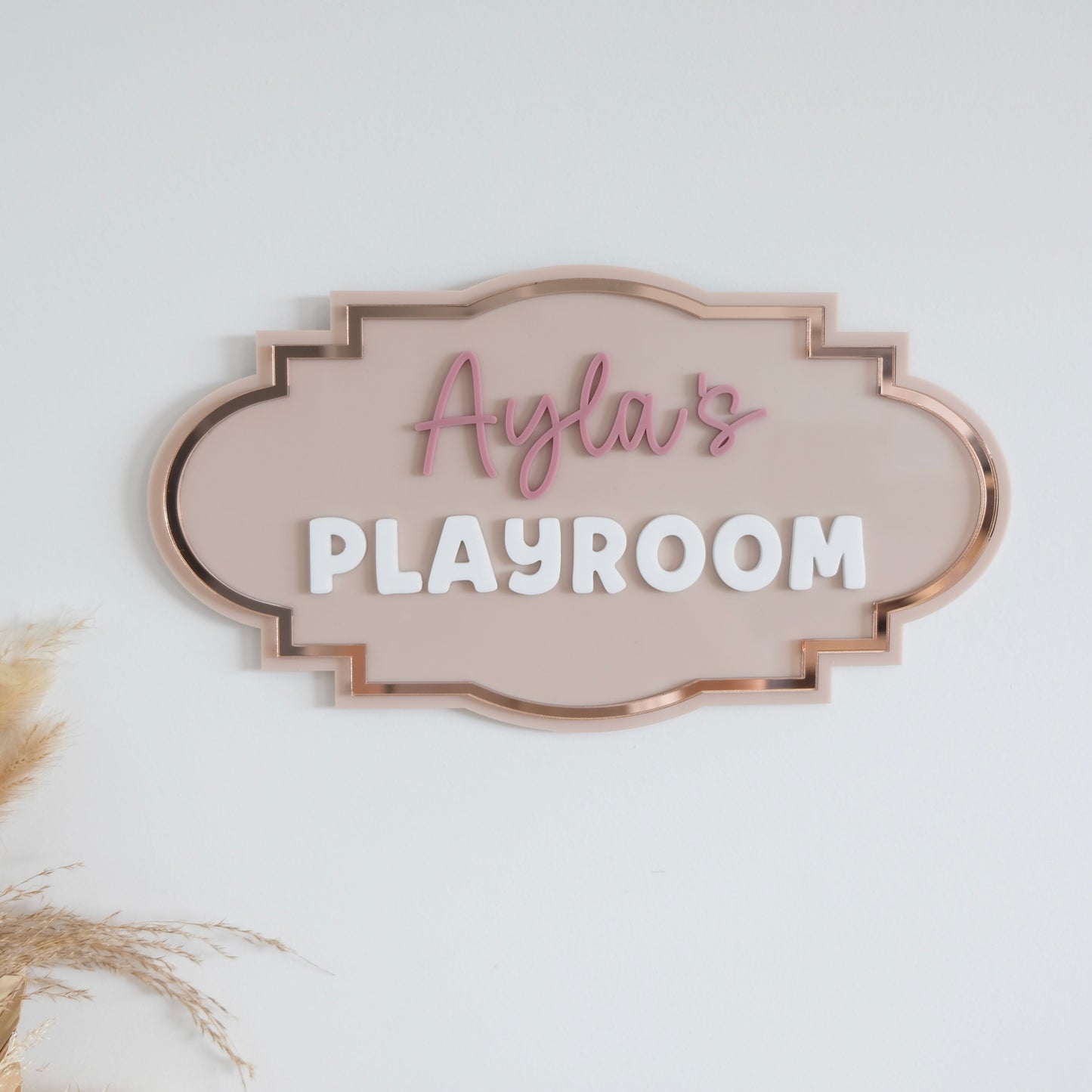 Acrylic Kids Playroom or Bedroom Sign
