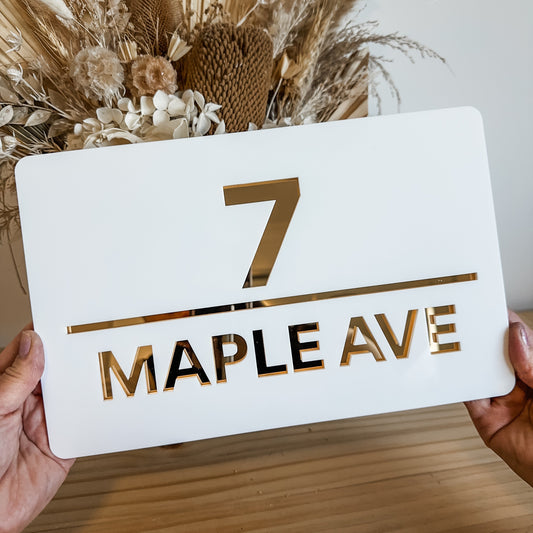 Modern House Sign