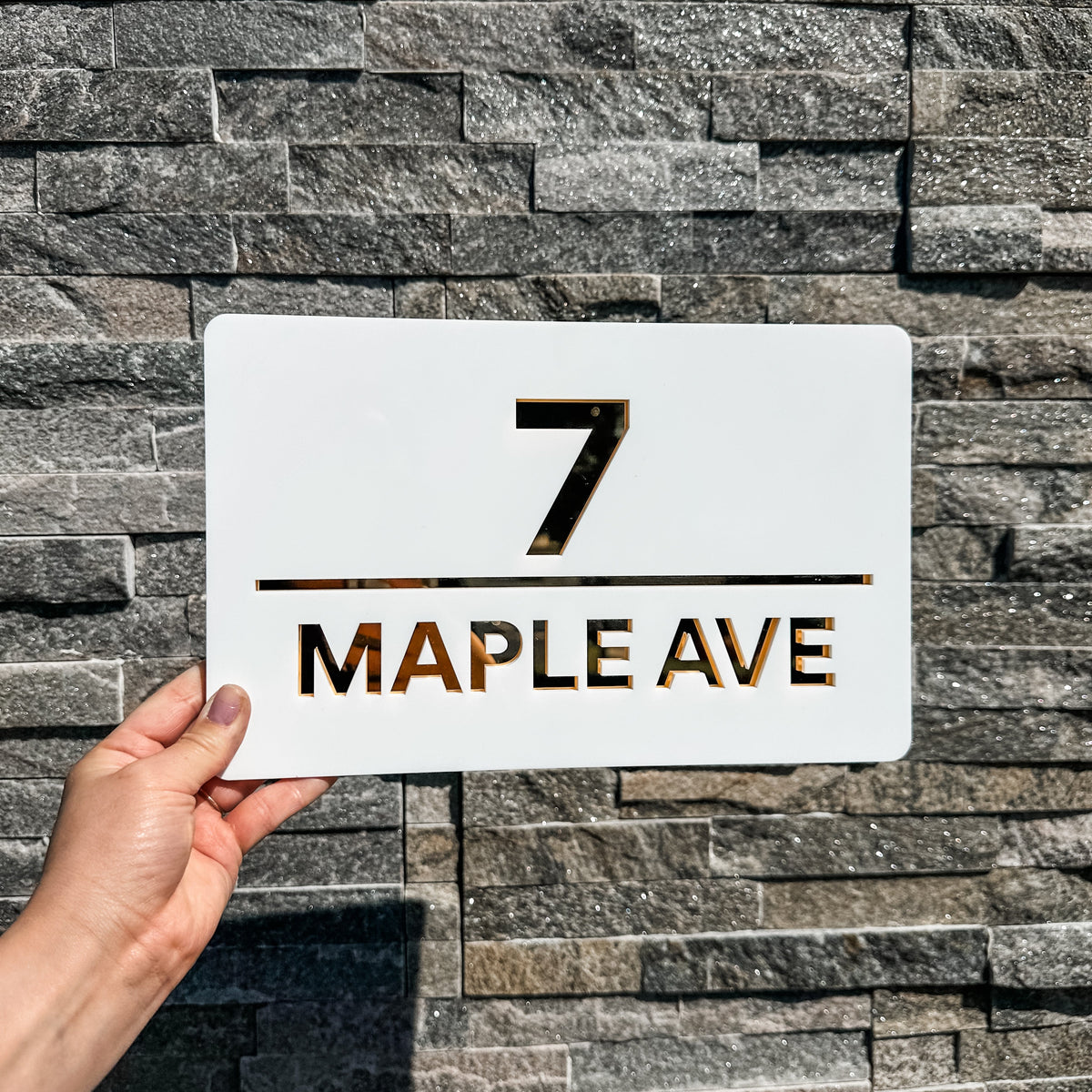 Modern House Sign