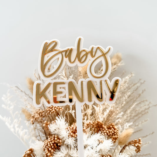 Baby Shower Cake Topper | Kenny