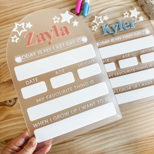 Back To School 'Stars' Board