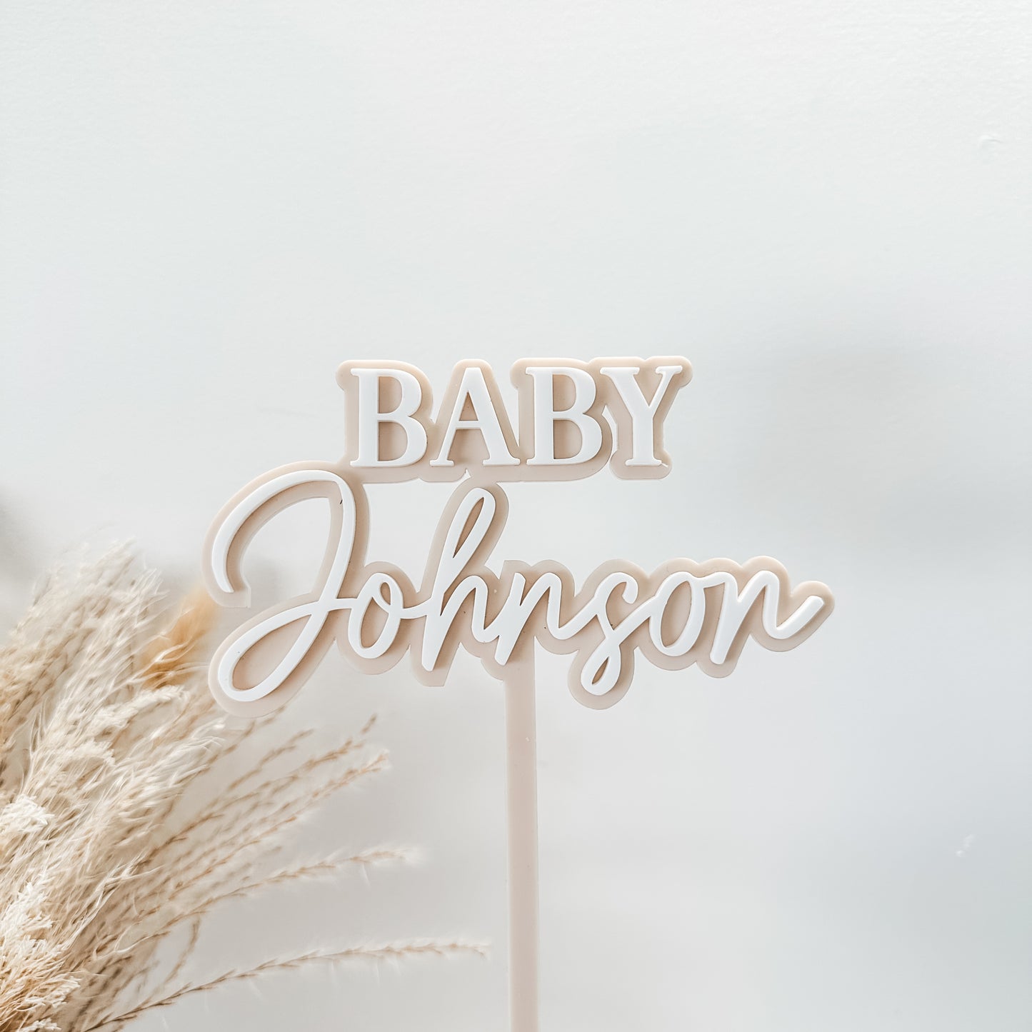 Baby Shower Cake Topper | Johnson