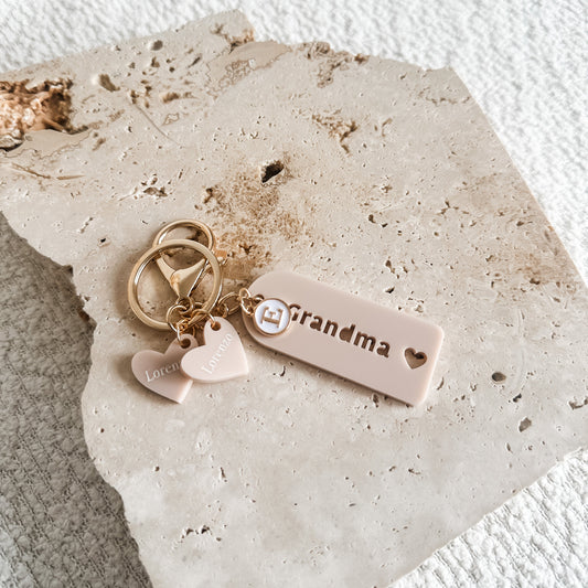 Personalised Keyring with Charms 