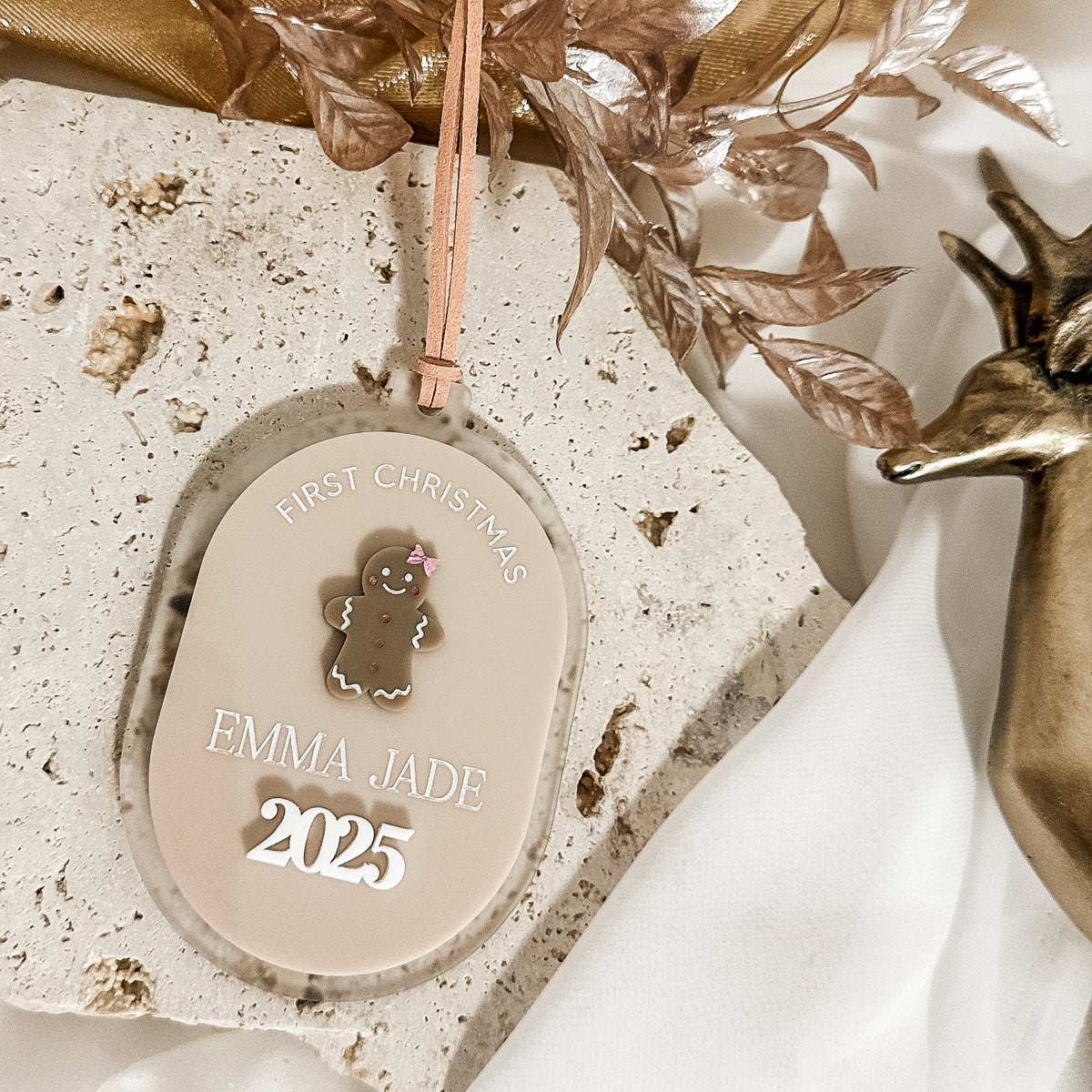 Personalised Gingerbread Girl & Boy Ornaments