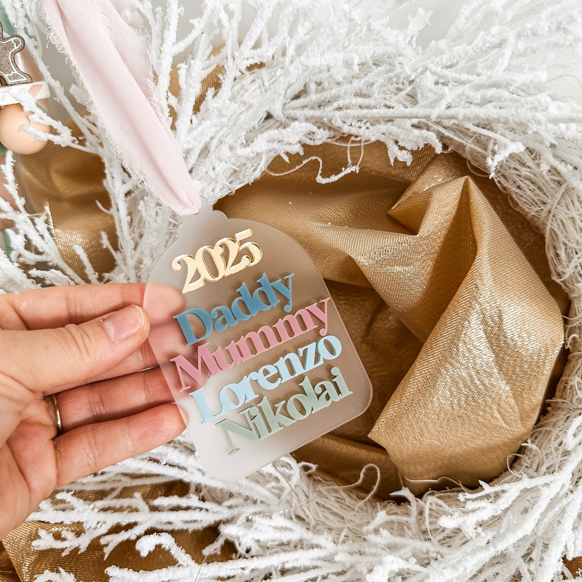 Personalised Family Christmas Ornament
