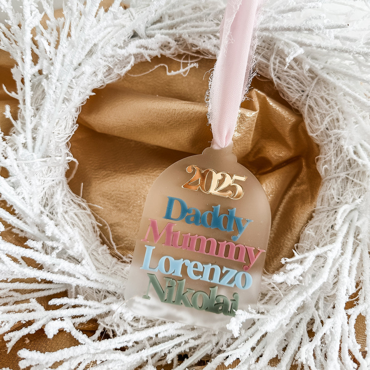 Personalised Family Christmas Ornament
