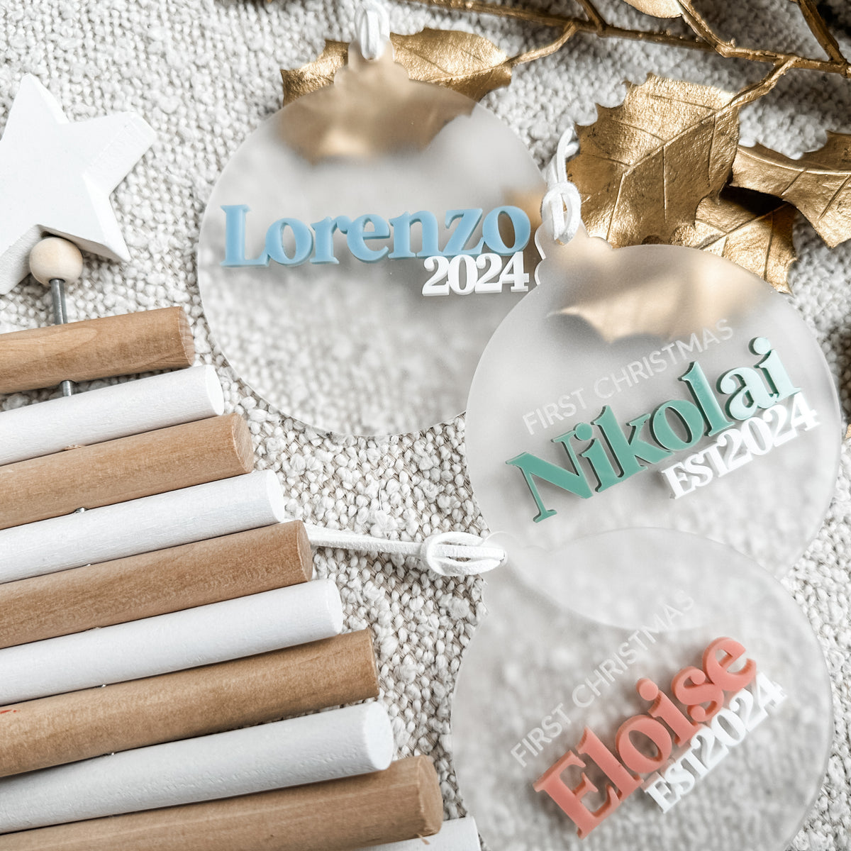 Kids Personalised Christmas Ornament