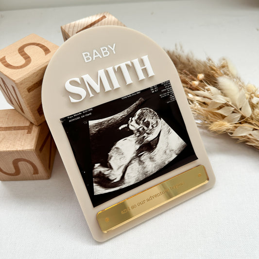 Baby Announcement Ultrasound Arch Magnet