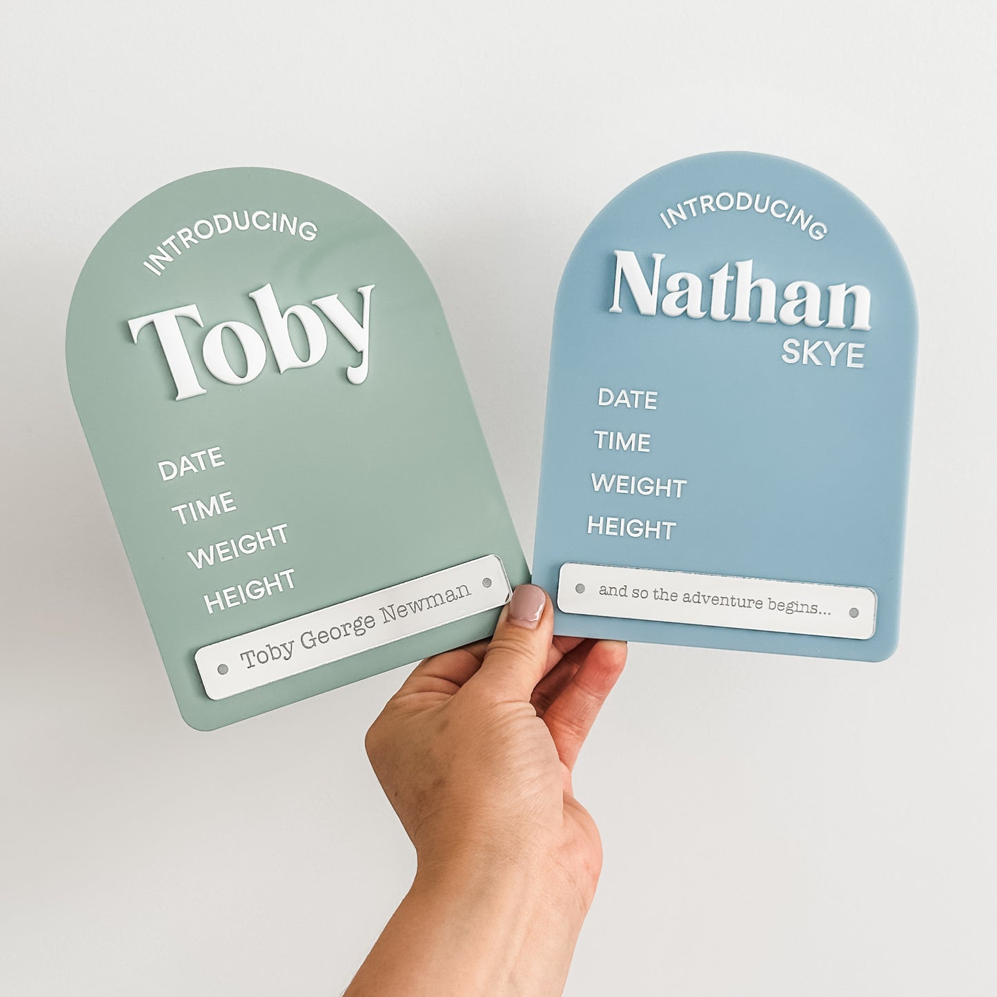 Birth Announcement Arch Plaque