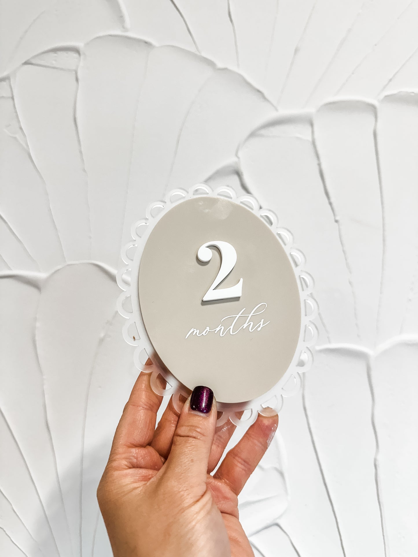 Vintage Style Baby Monthly Milestones