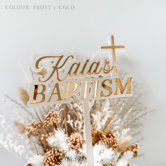 Baptism Cake Topper | Kaia
