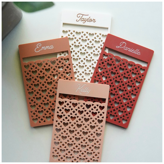 Rattan Travel Earrings Holder Card