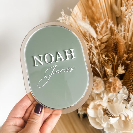 Personalised Baby Plaque - Noah