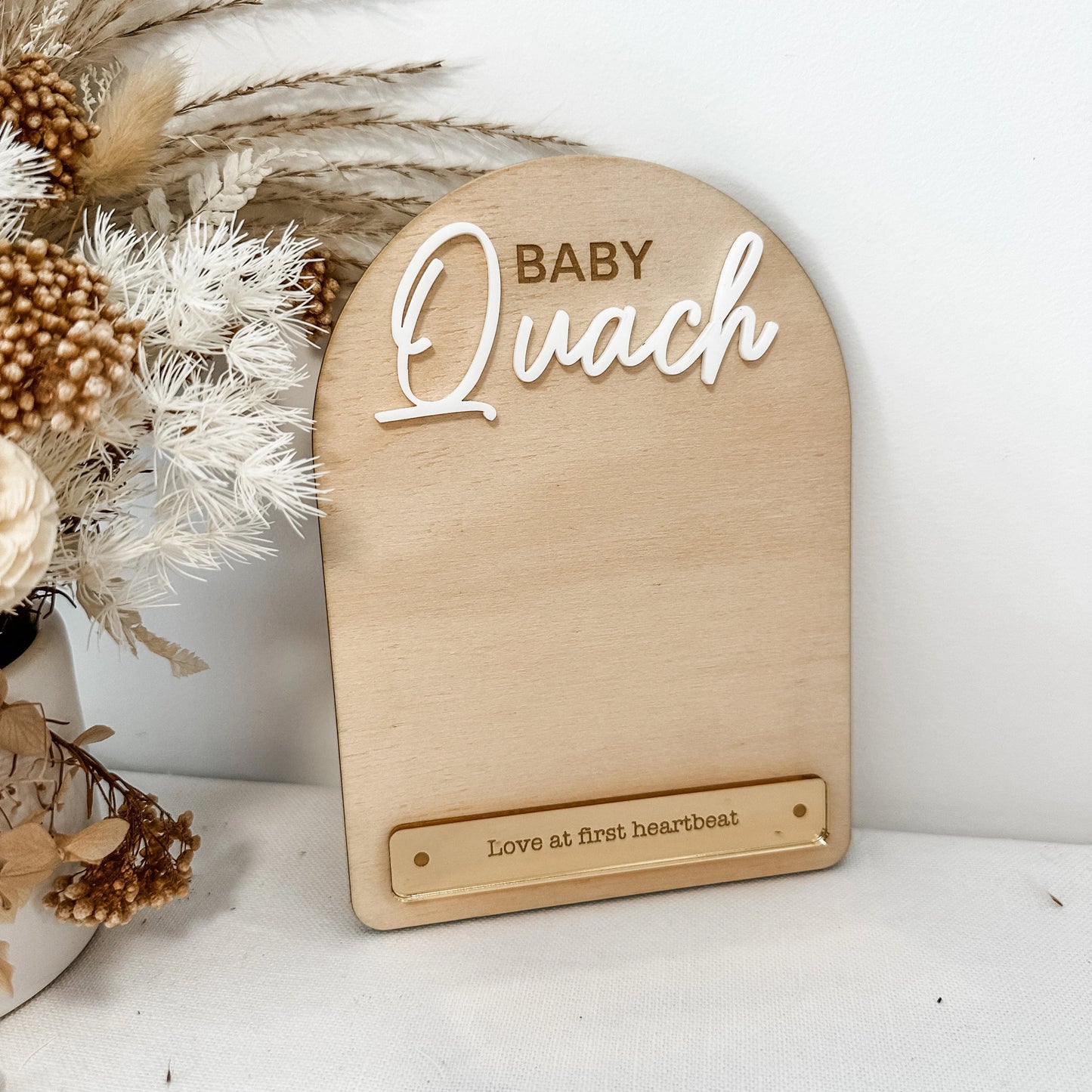 Baby Announcement Ultrasound Arch Magnet