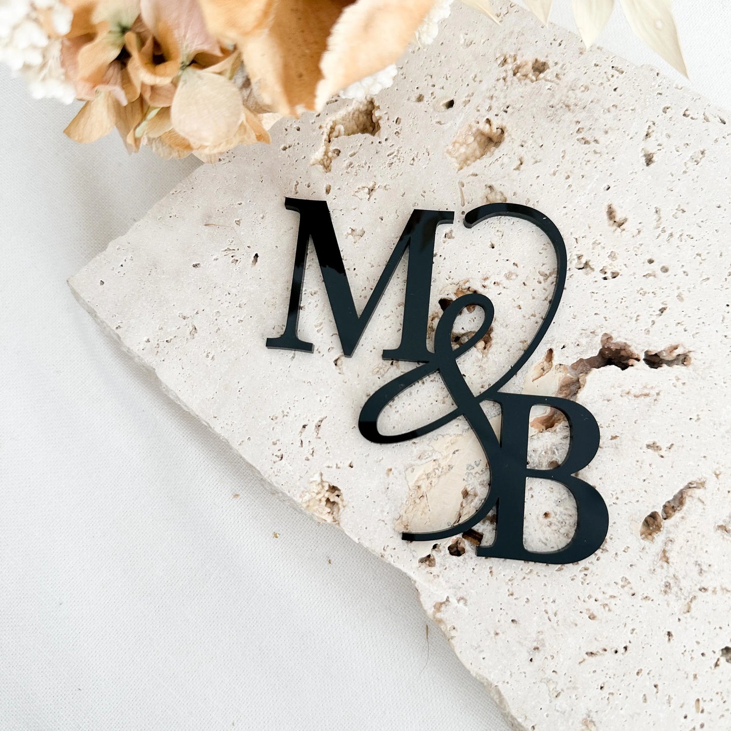 Wedding Initial Cake Charm